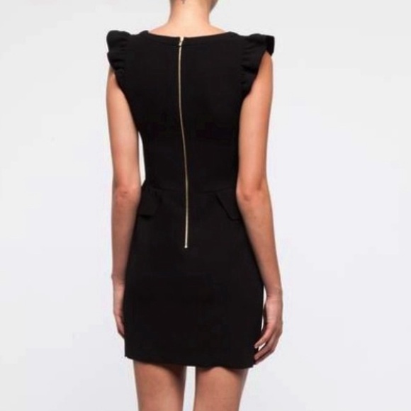 NWT • Sandro • Resonance Peplum Dress in Black - Picture 2 of 7